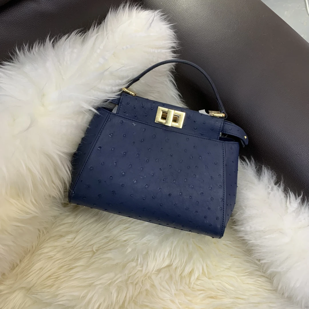 【小包快跑】鸵鸟小猫包 手提女包经典休闲时尚百搭