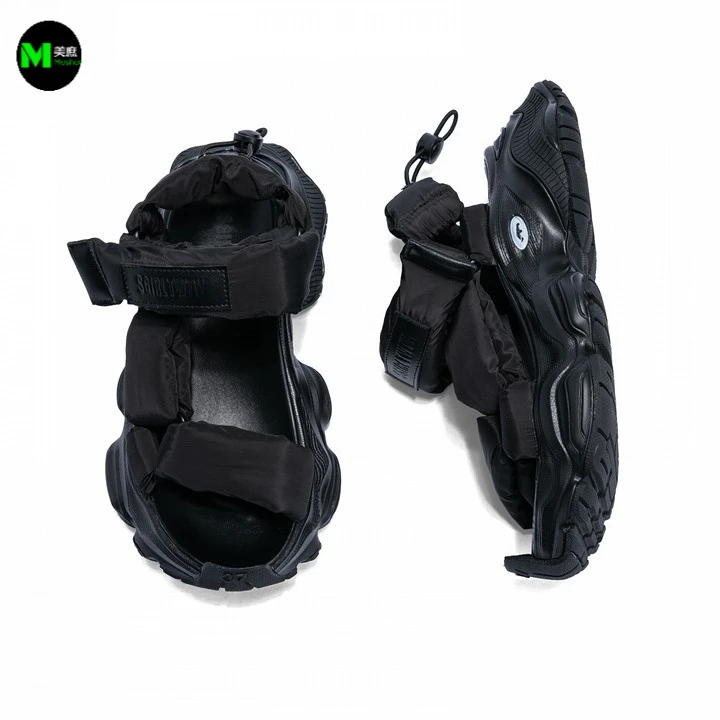 时尚休闲夏季软底厚底外穿沙滩鞋透气轻便平底潮流凉鞋 美庶2024