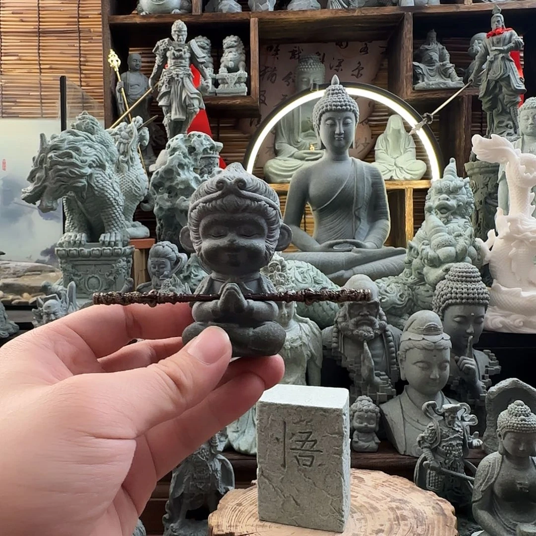 石材0224双手合十一个