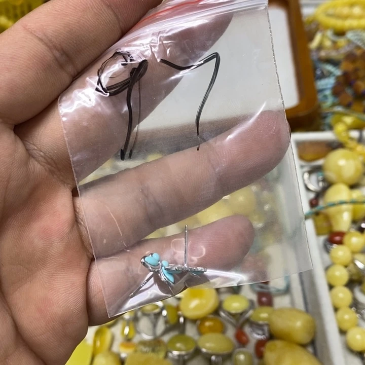 蜜蜡未镶嵌裸石戒指