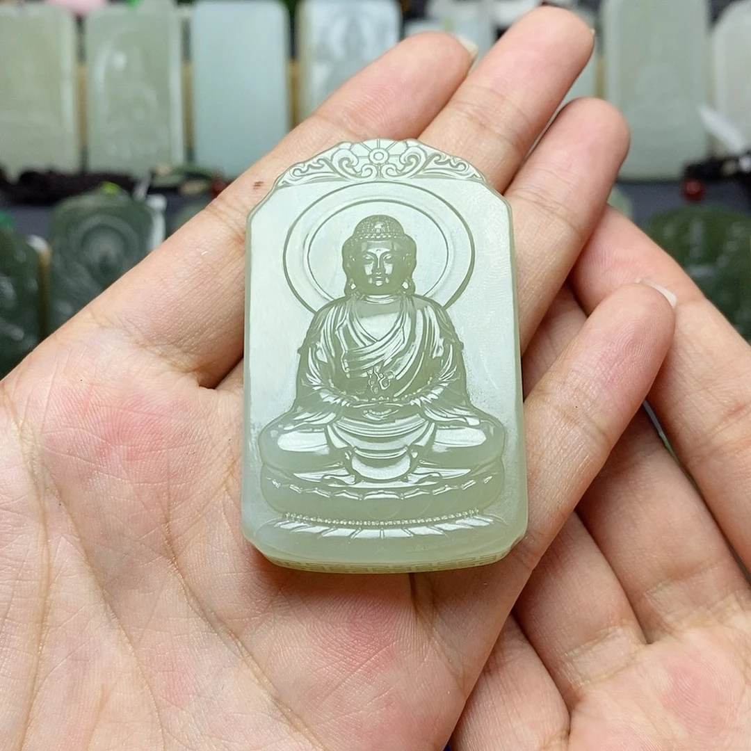 【闪购商品】颈饰未镶嵌和田玉一***萄