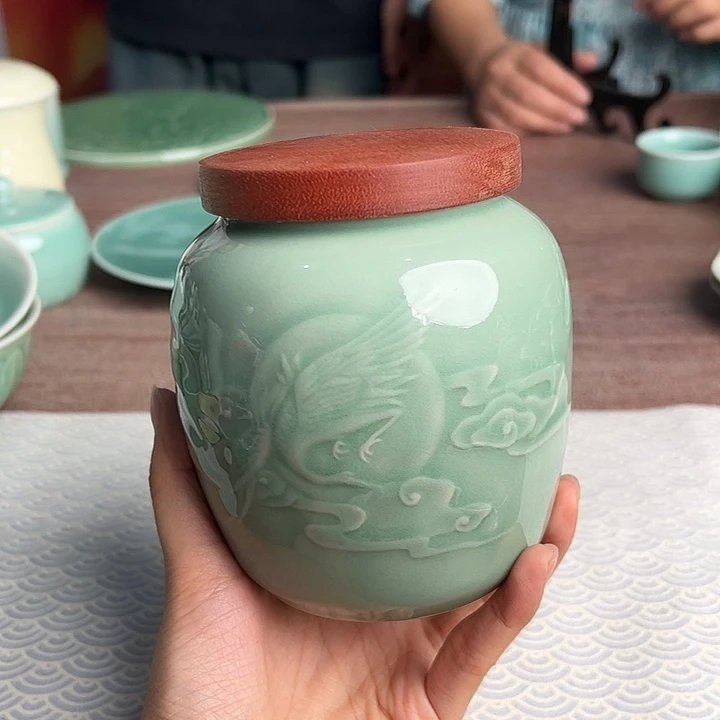 龙泉云间青瓷小米茶器