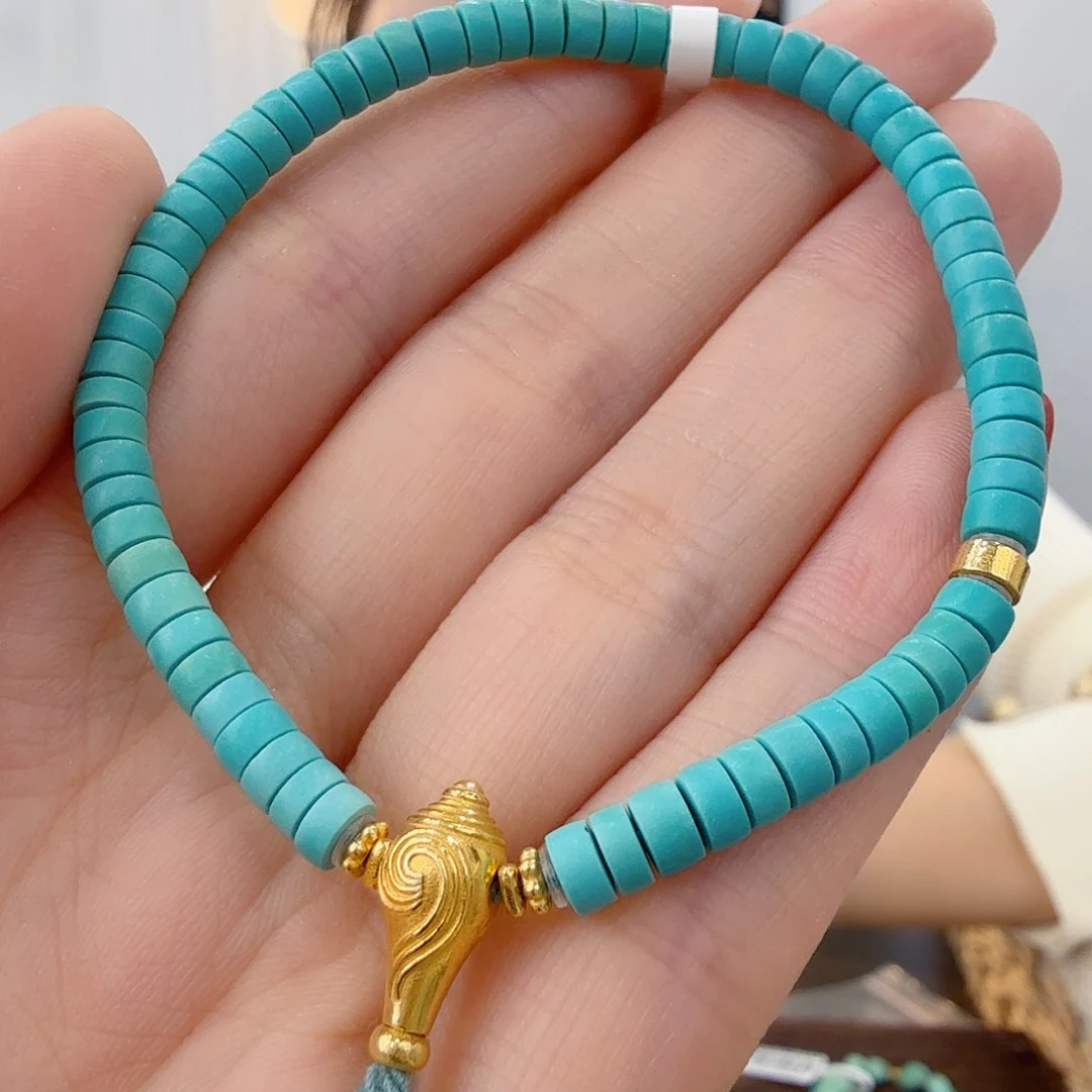 绿松石18K金镶嵌珠宝奇石