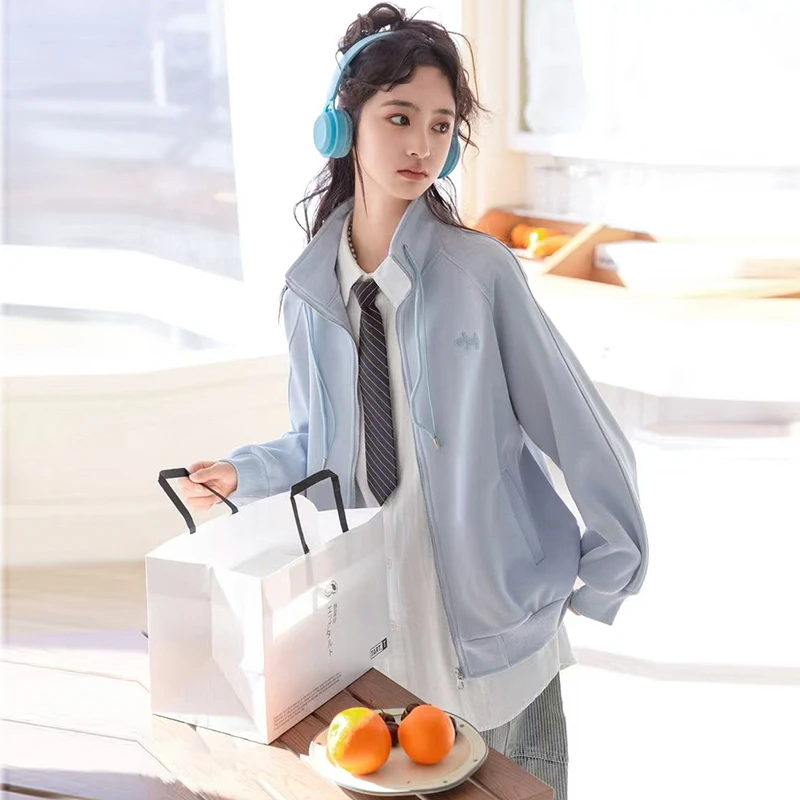 早春新款女童外套中大童童装休闲宽松时尚外穿外套zb5384简约童品