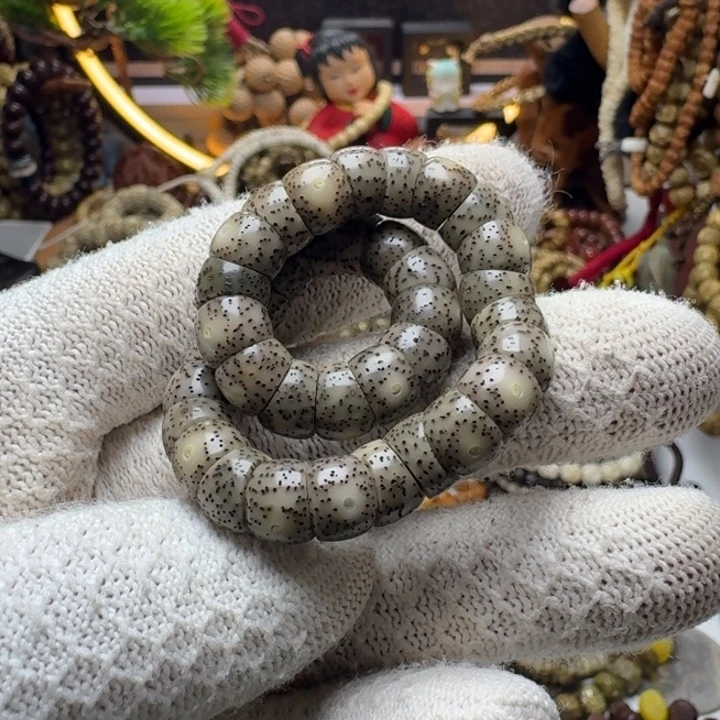 手串星月菩提9号车尺寸9石玉大肠手持