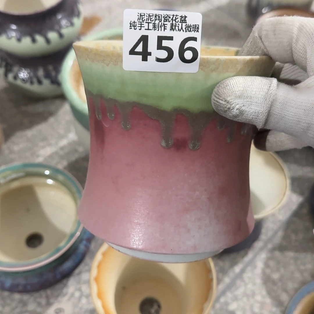 瓷片景德镇手工花盆默认次品