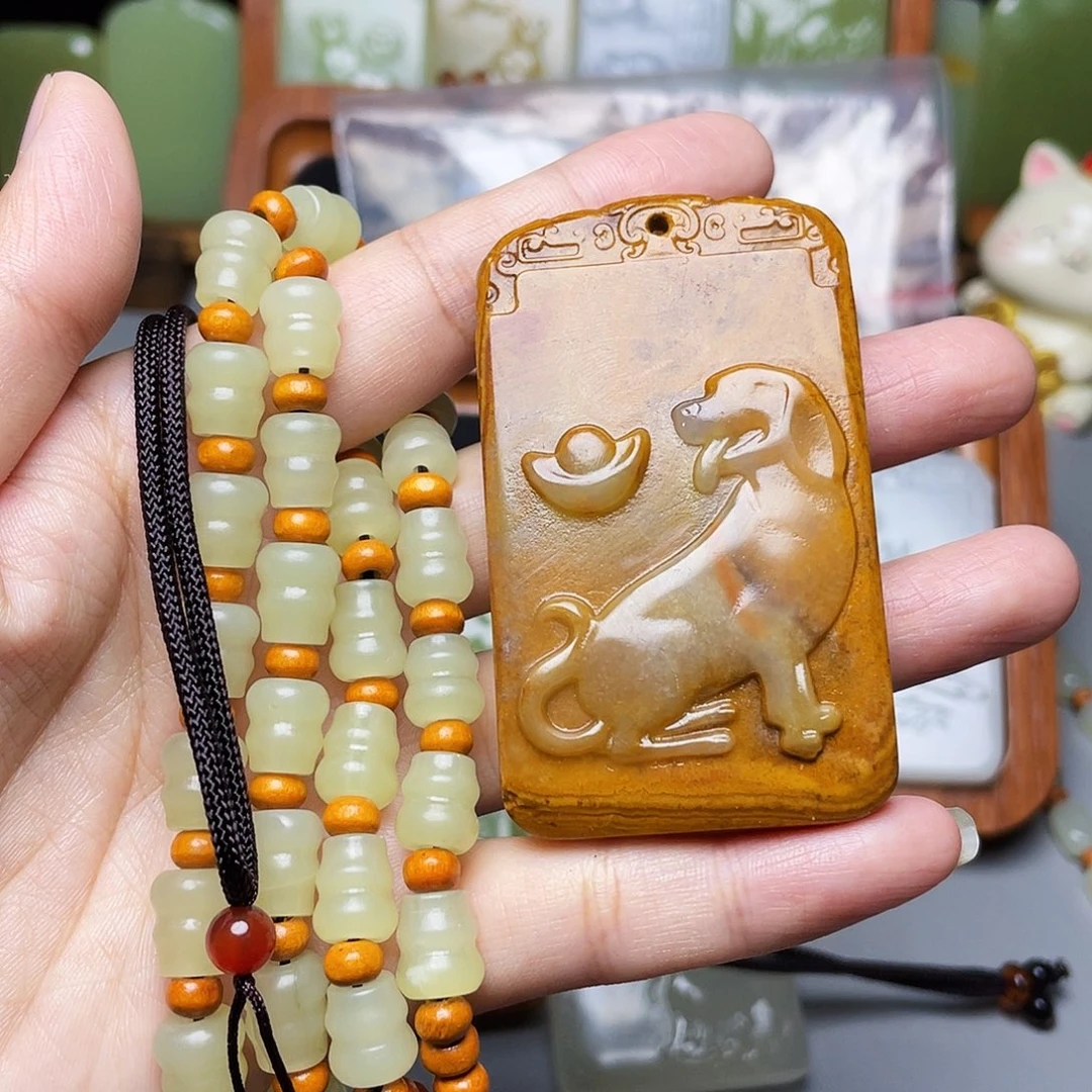 胜***王新疆昆仑山脉料生肖狗