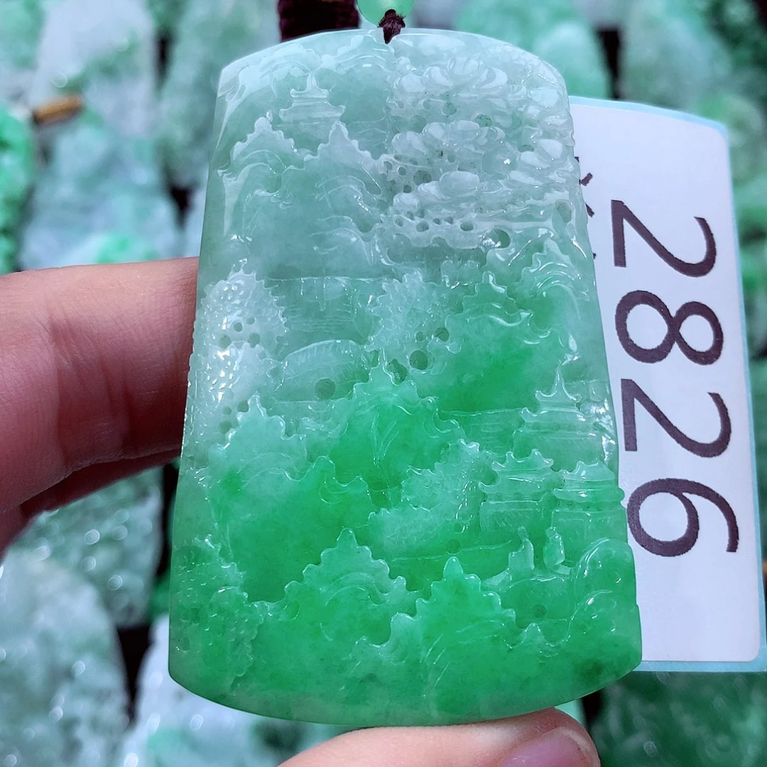 翡翠未镶嵌吊坠(不含链)