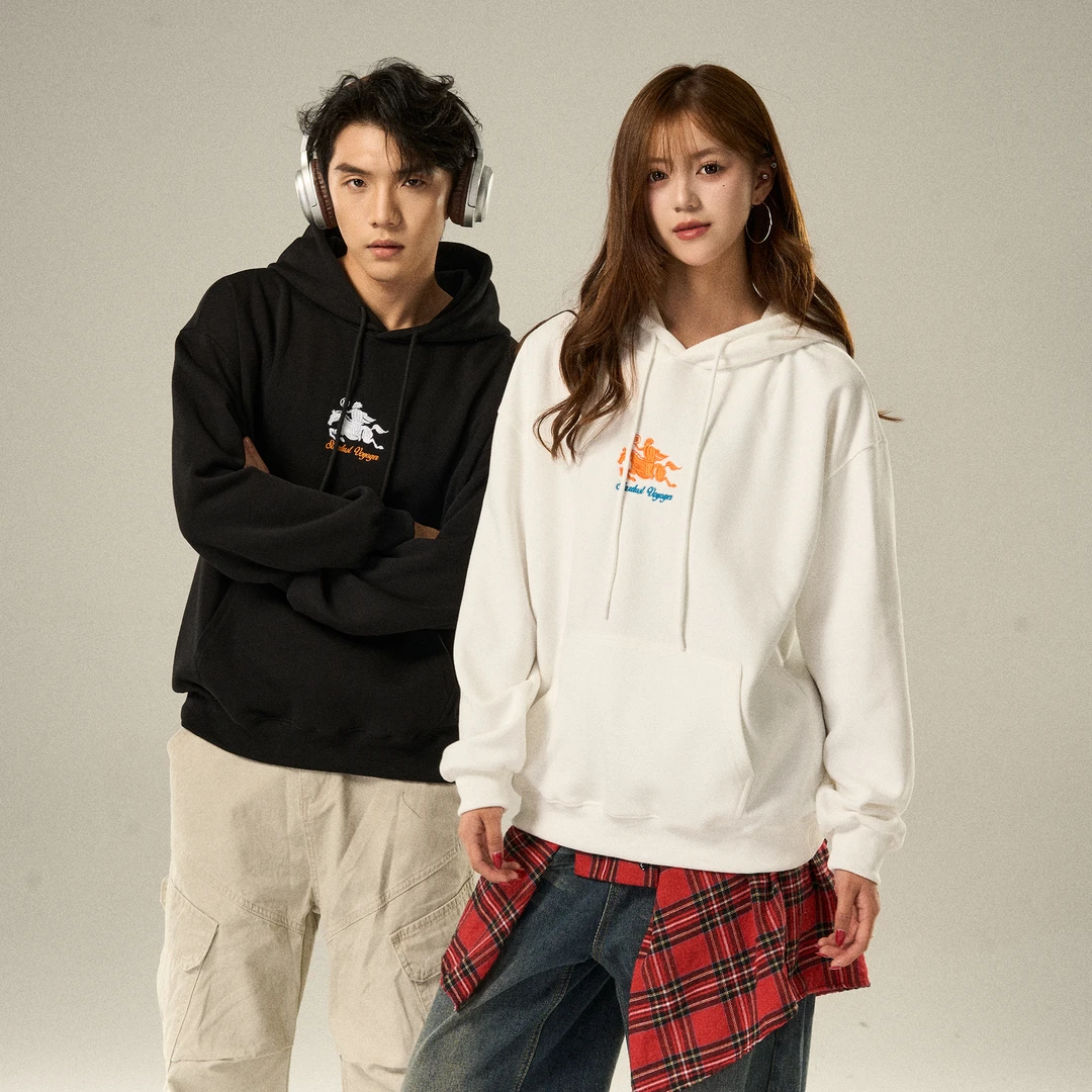 ZMOH秋冬连帽卫衣男女同款2025潮牌宽松美式休闲情侣卫衣重磅潮流