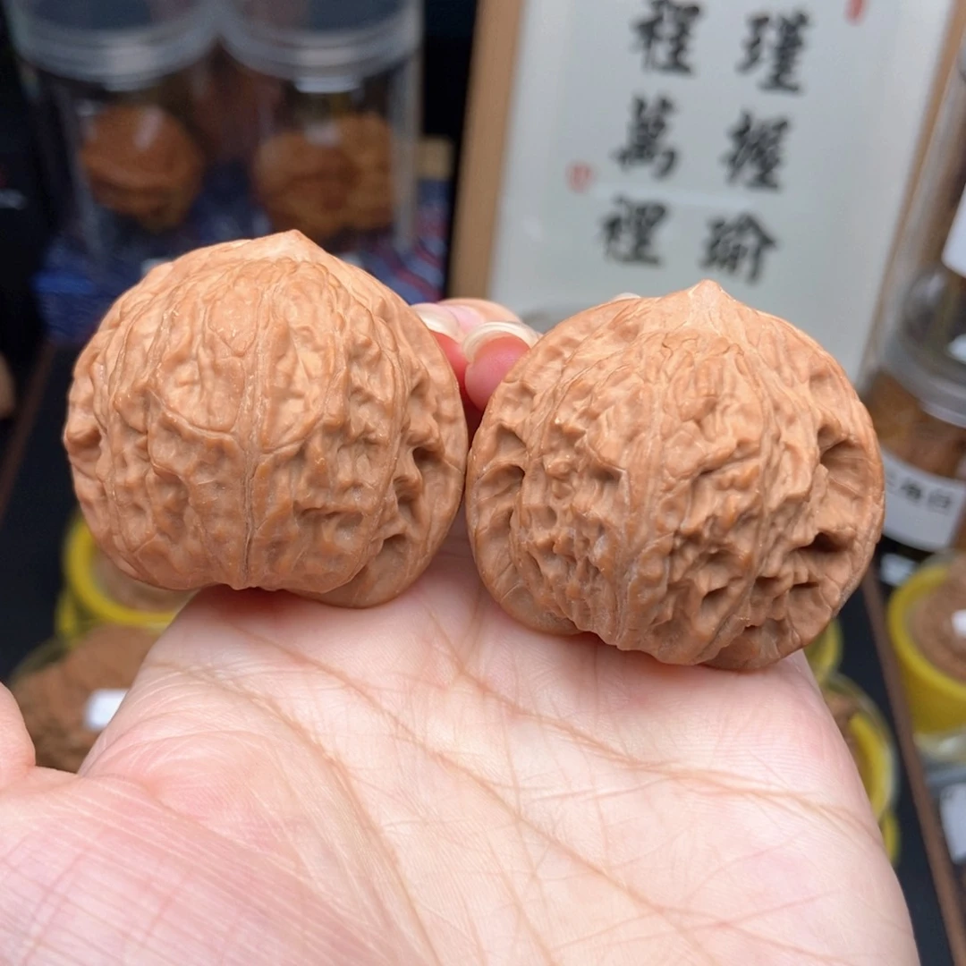 吊坠文玩核桃43日月文狮子