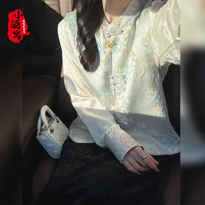 [樱浅]小酒窝新国风 春夏气质双面提花马甲-57/925