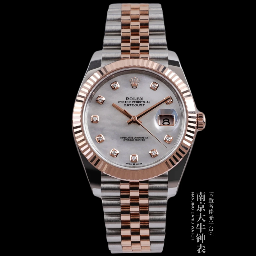 99新 Rolex/劳力士 S/贝母钻刻日志126331/22年二手全套/41mm