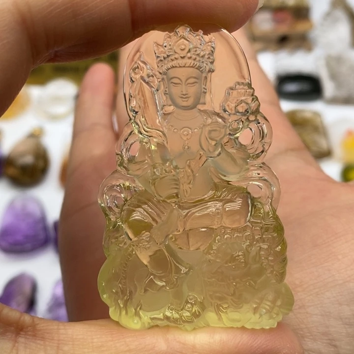 水晶颈饰未镶嵌若**寒定制