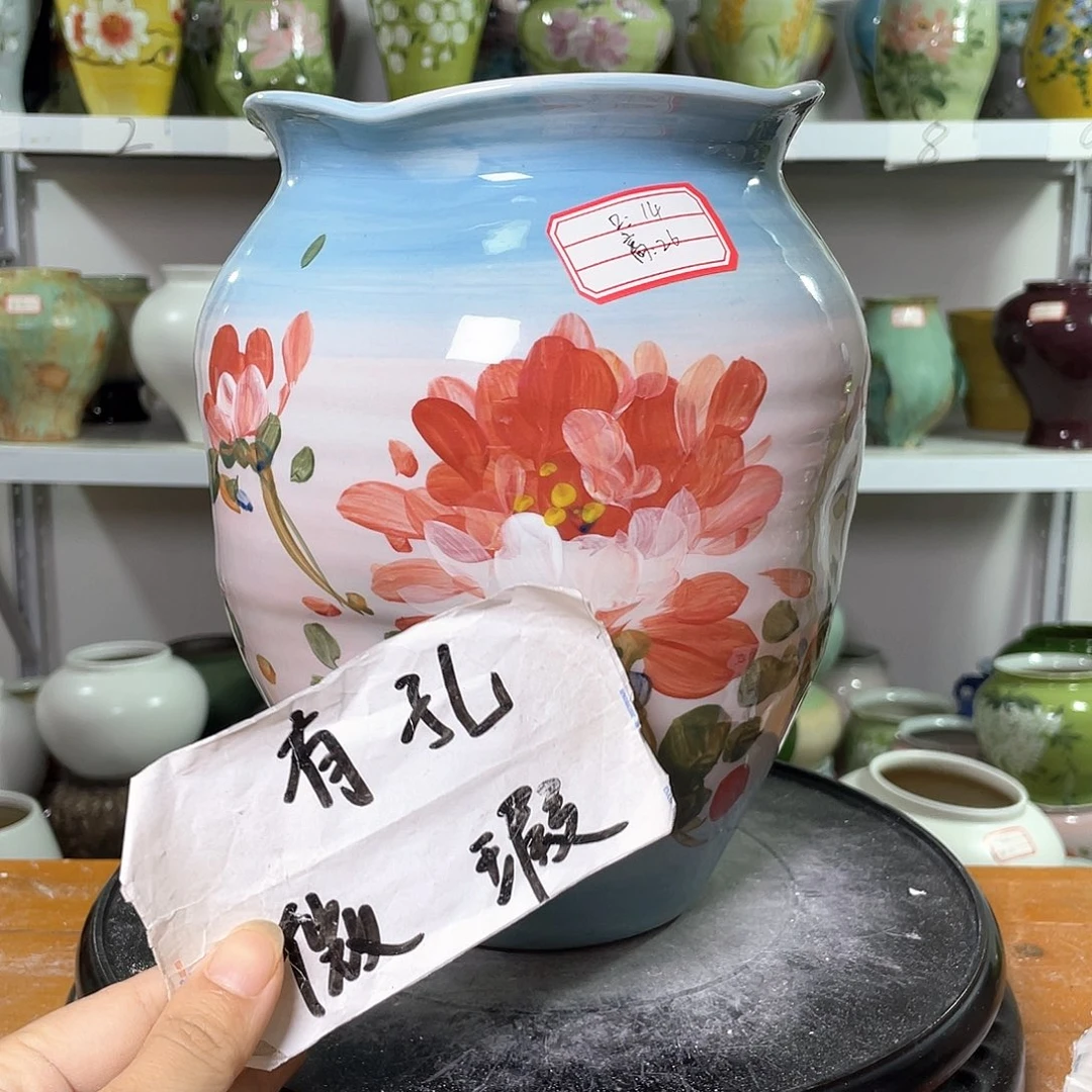 景德镇陶瓷花盆花器微瑕369