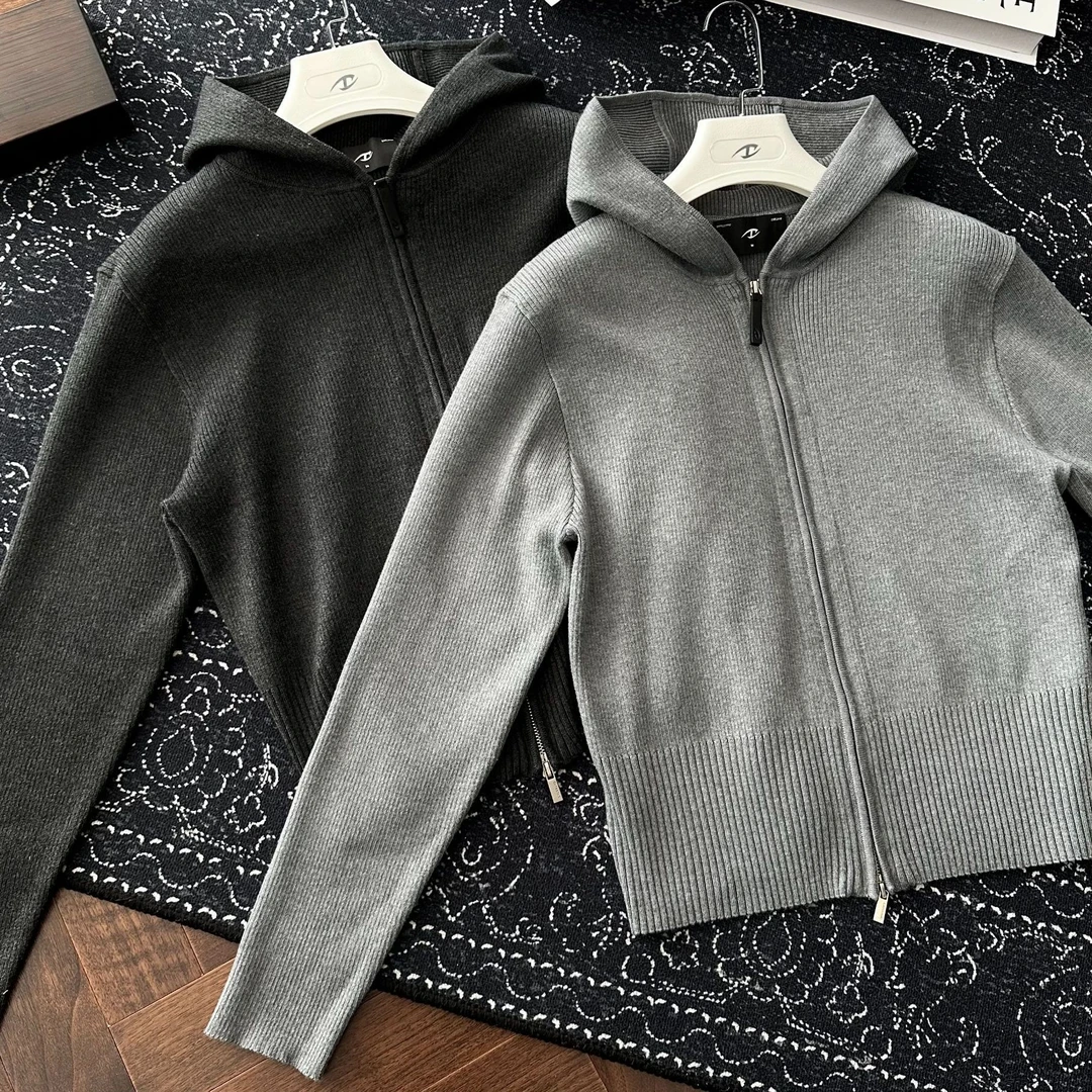 CATSSTAC巴拉克拉法连帽开衫羊毛毛衣内搭打底衫男