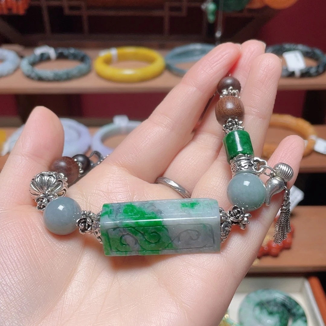 翡翠未镶嵌手链饰品