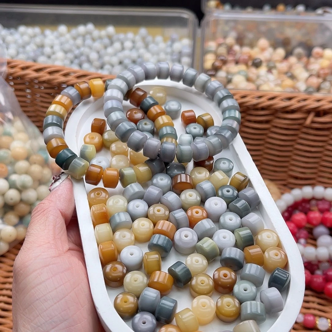 白玉菩提吊坠C/10mm/100+20颗