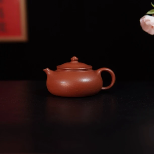 小徐紫砂·180cc寒江壶原矿宝山降坡泥中式泡茶茶具