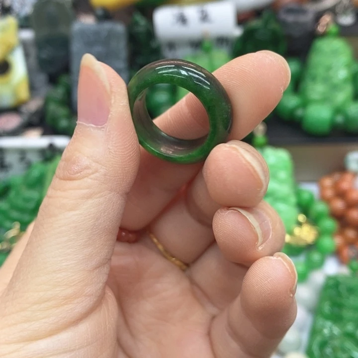 翡翠未镶嵌耳饰戒指18