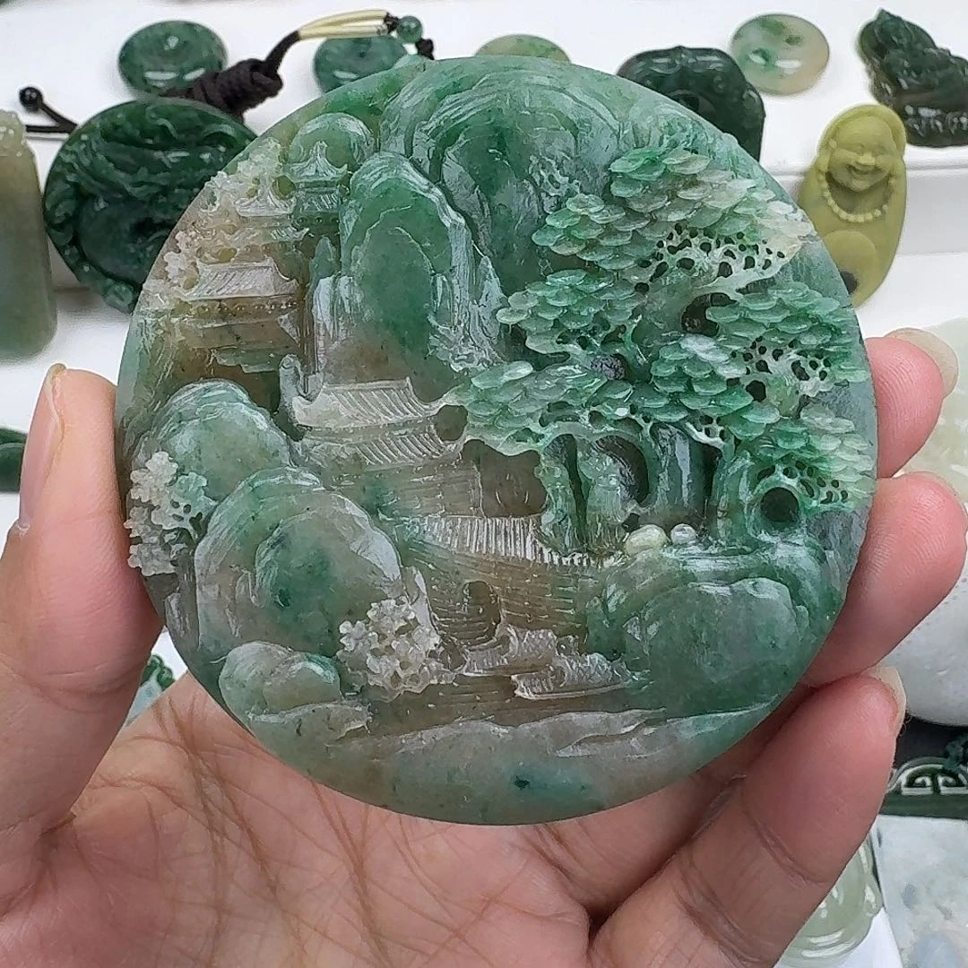 晨***哥独山玉未镶嵌颈饰