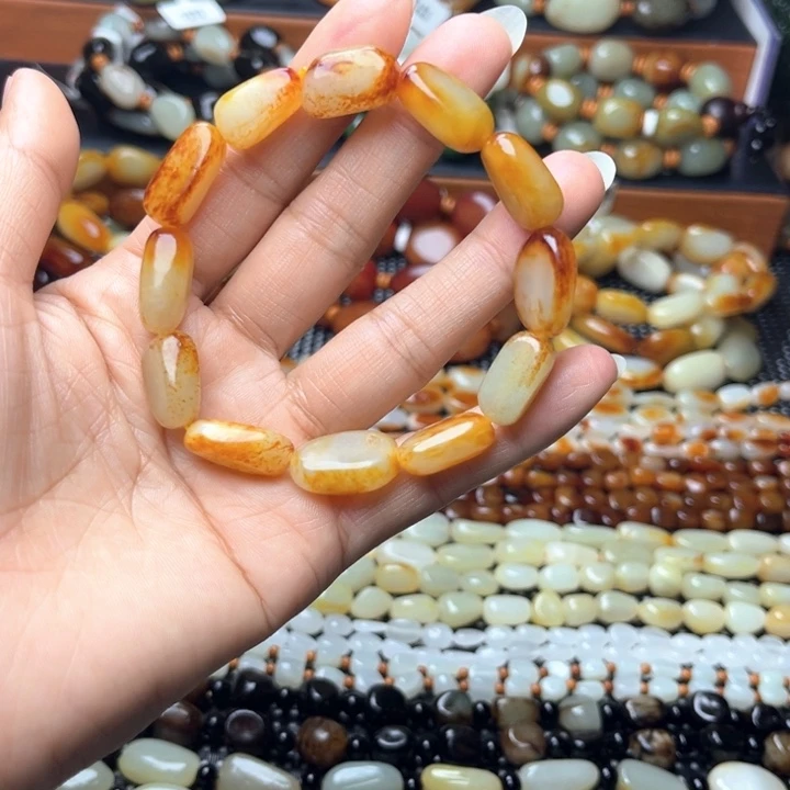 和田玉未镶嵌手链