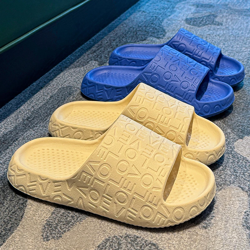 靓蒂芬新款厚底防滑拖鞋男女家居浴室防臭凉拖鞋防滑凉拖男士舒适