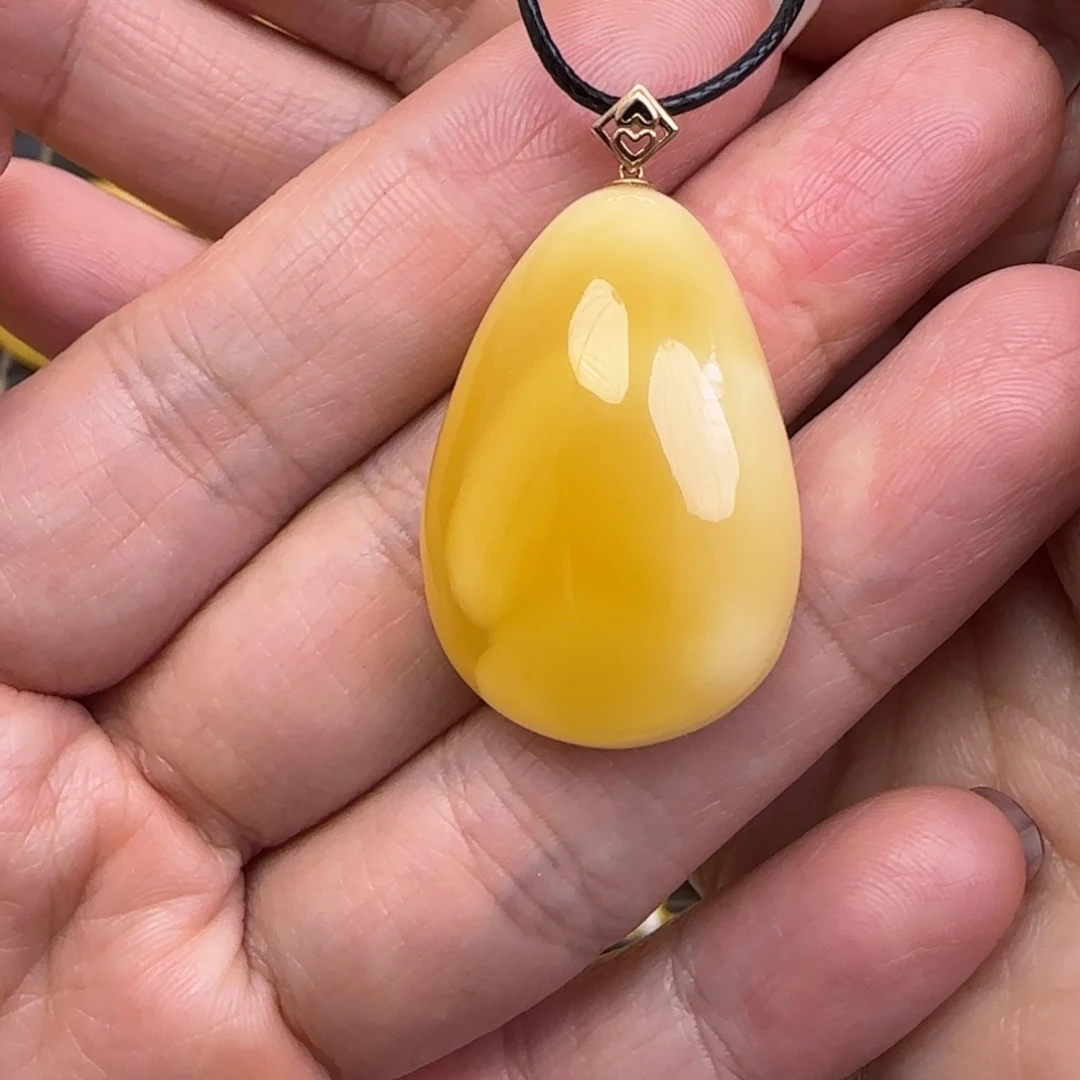 蜜蜡颈饰未镶嵌天然蜜蜡