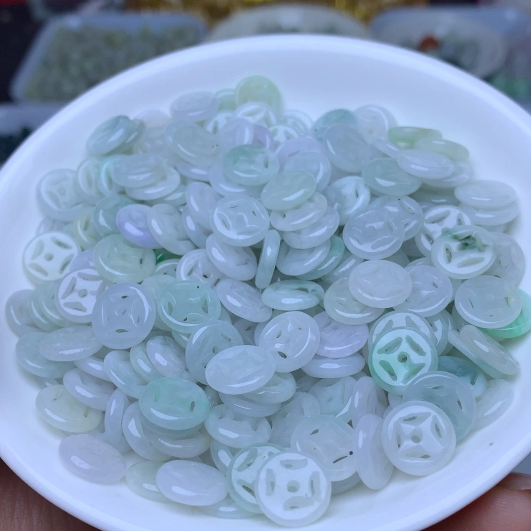 【闪购商品】未镶嵌手链翡翠卡10金钱扣30个