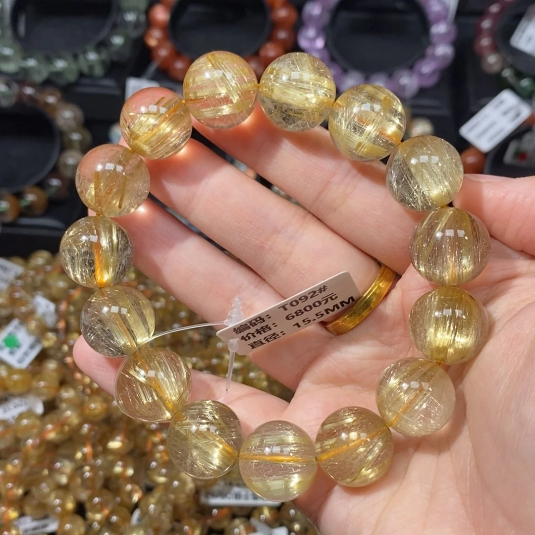 手链未镶嵌发晶T092#15.5mm