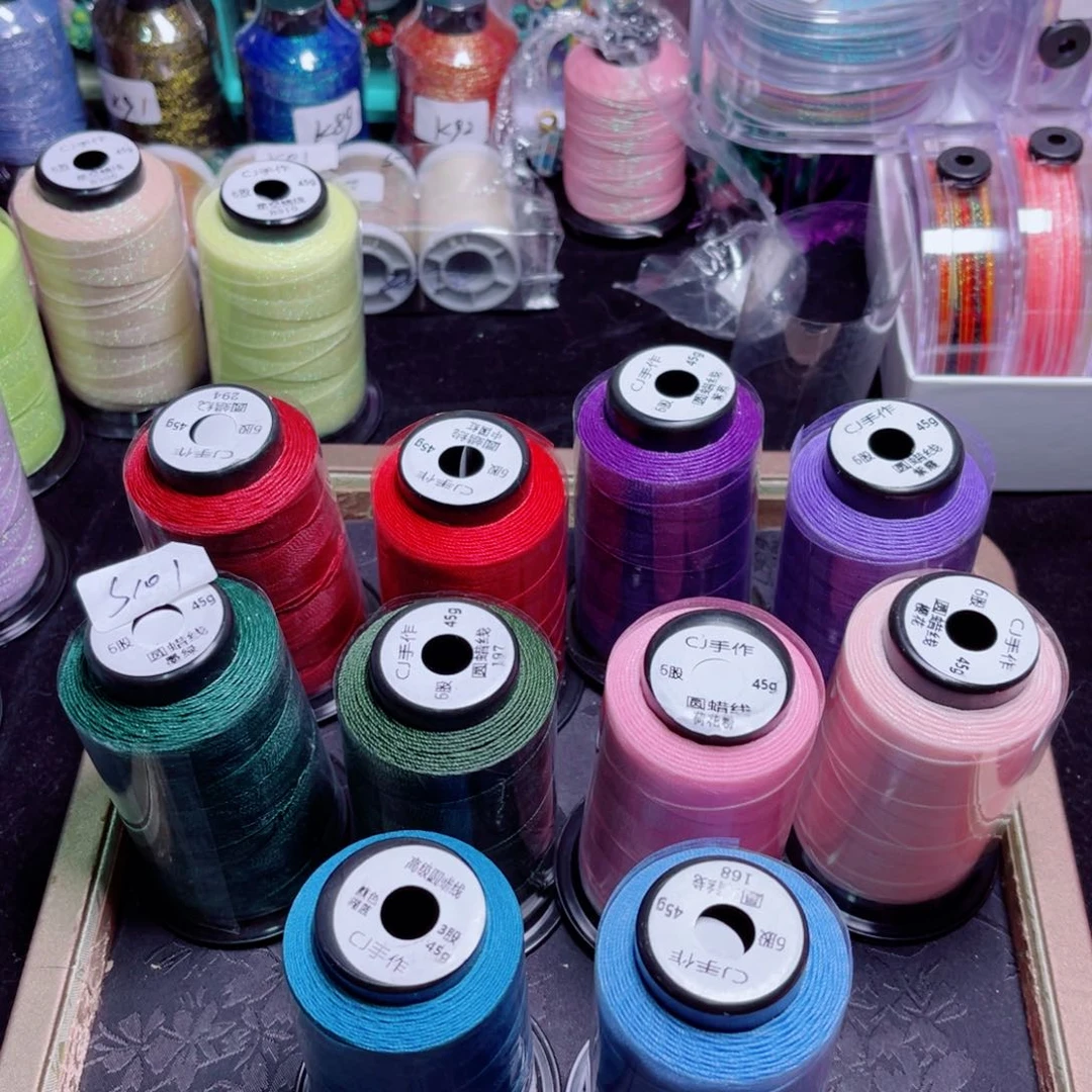 腈纶6股圆蜡大卷10色