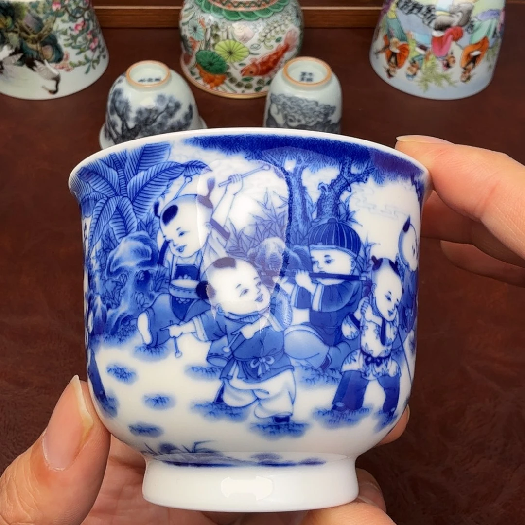 蜀***福陶现代景德镇全手工全手绘陶瓷