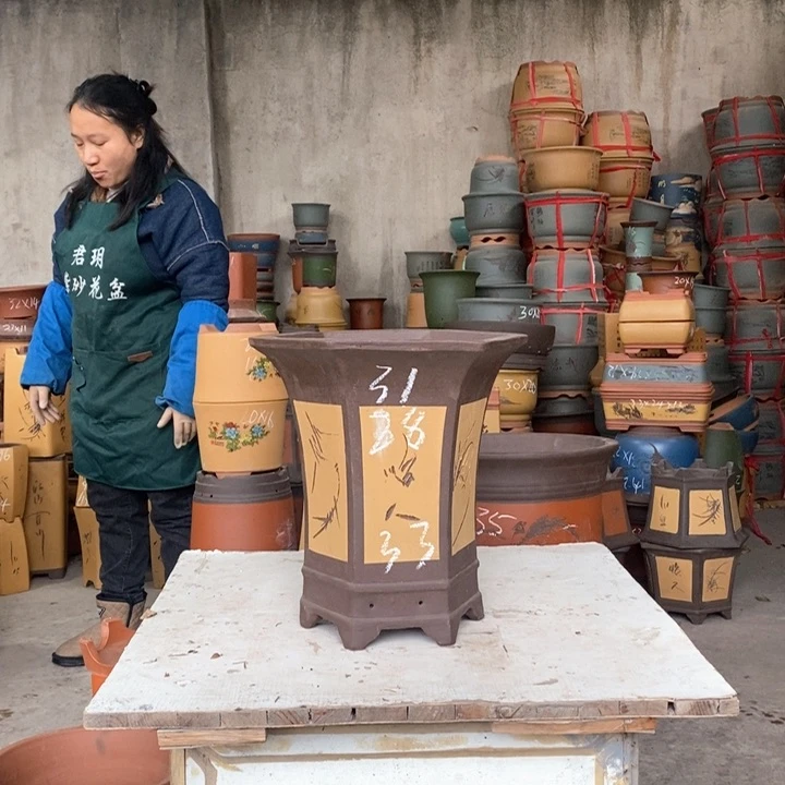 紫砂花盆紫砂花盆