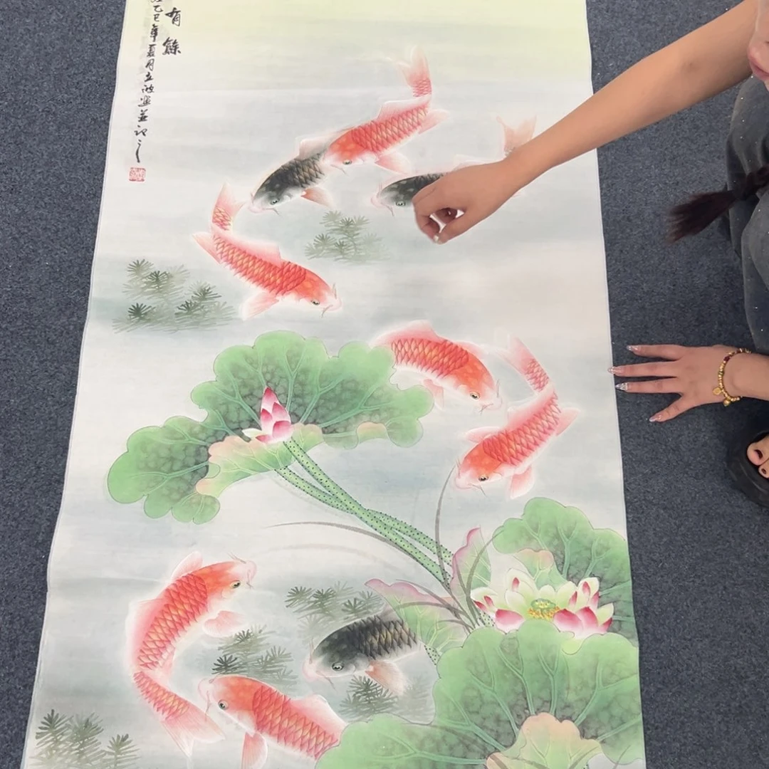 国画国画作品纯手工绘制