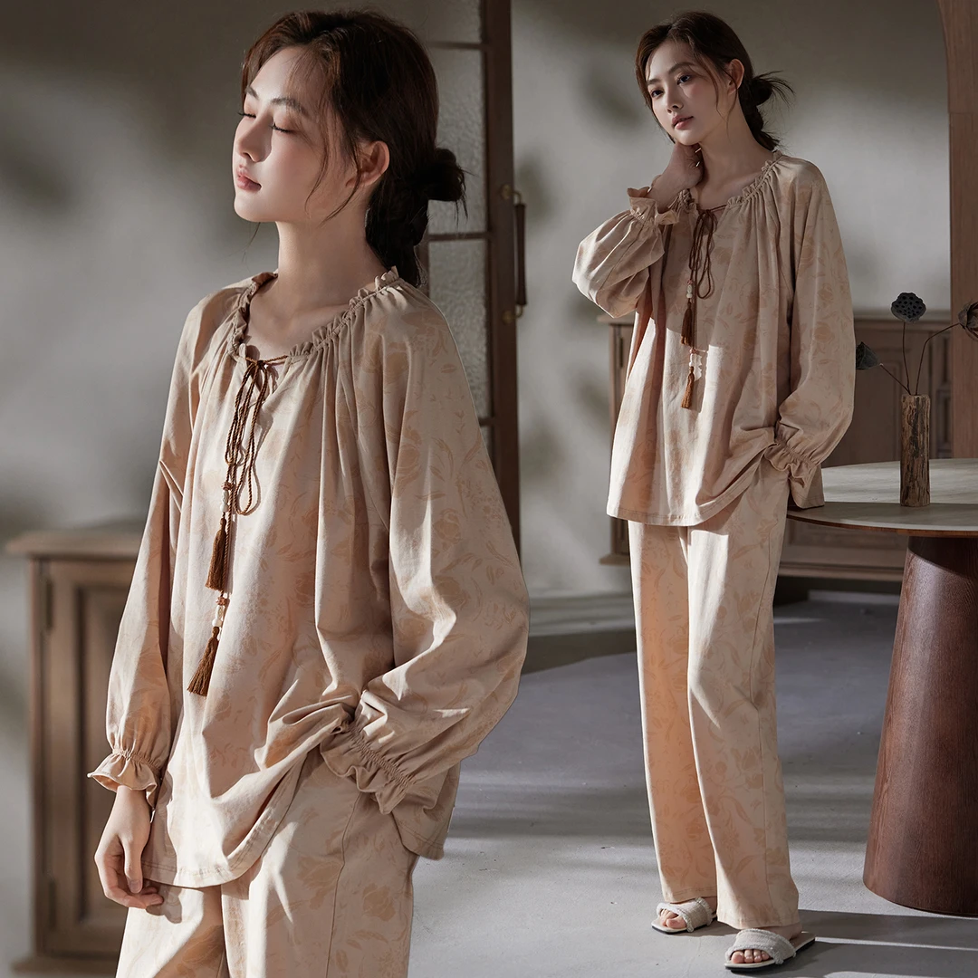 【早秋】秋季新款睡衣休闲大气款新品宽松休闲透气可外穿家居服