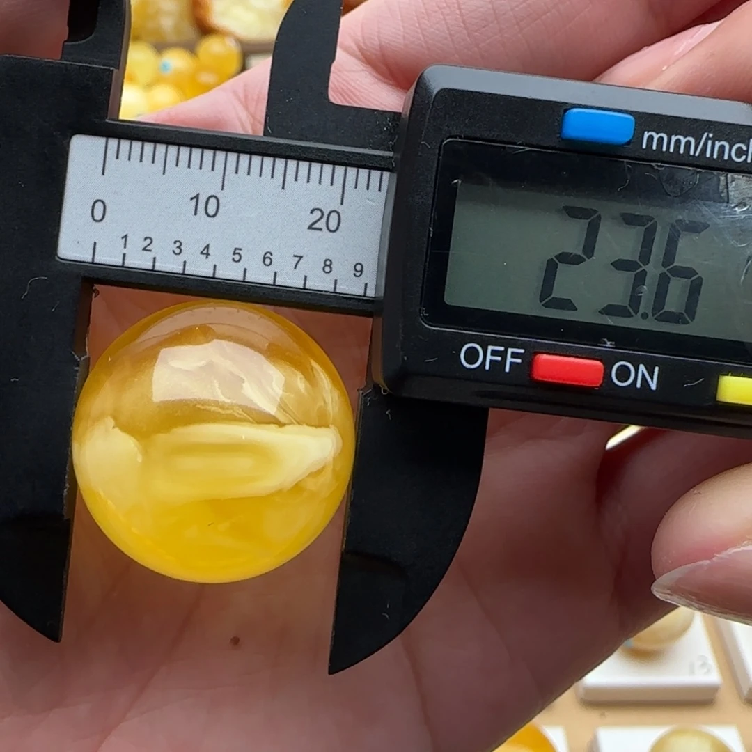 蜜蜡未镶嵌裸石妖花聚宝盆珠子