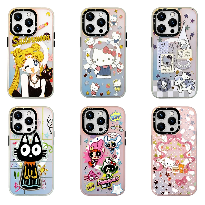 适用苹果iphone16promax 时尚鎏金手机壳15/14新款炫彩潮牌