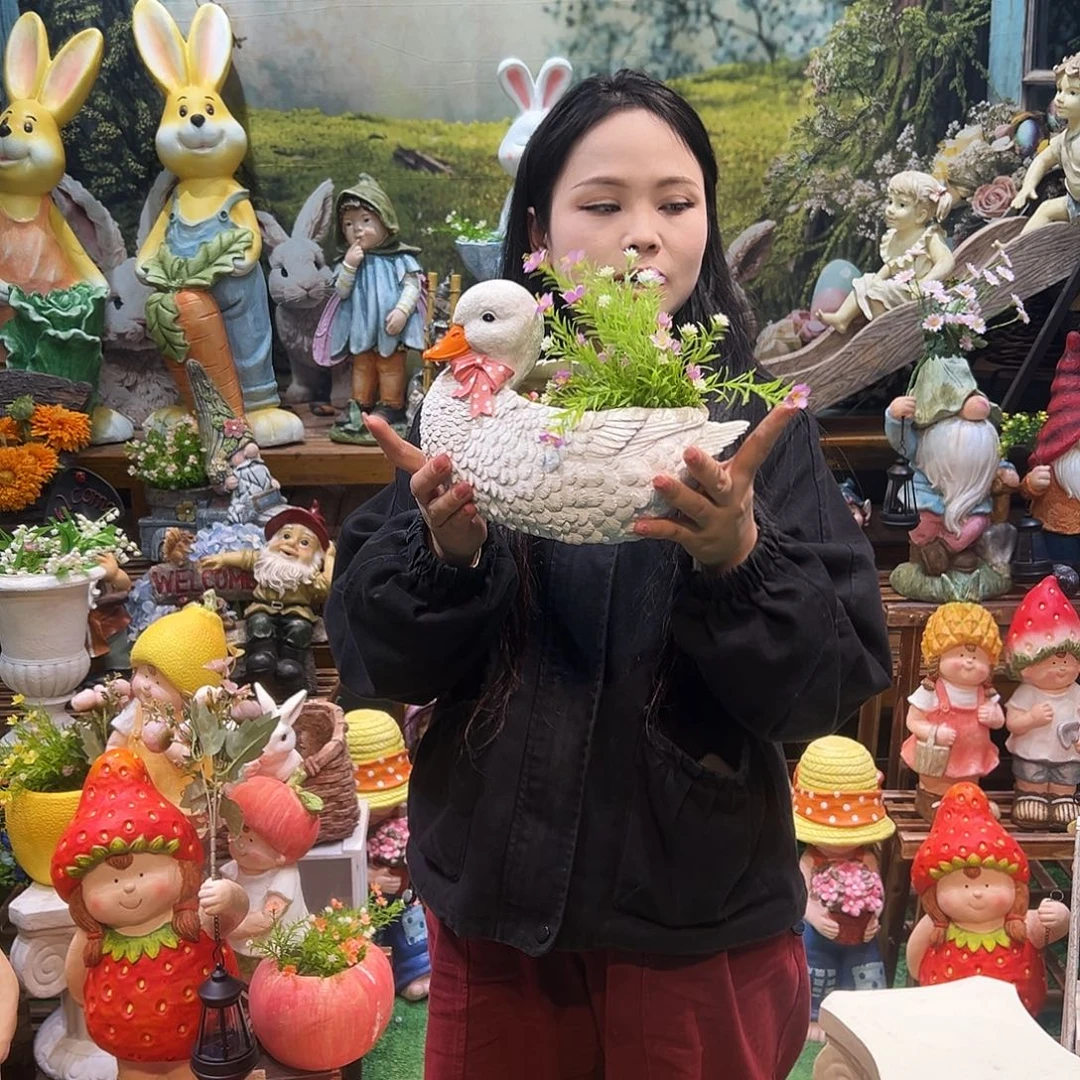 花园摆件红红火火