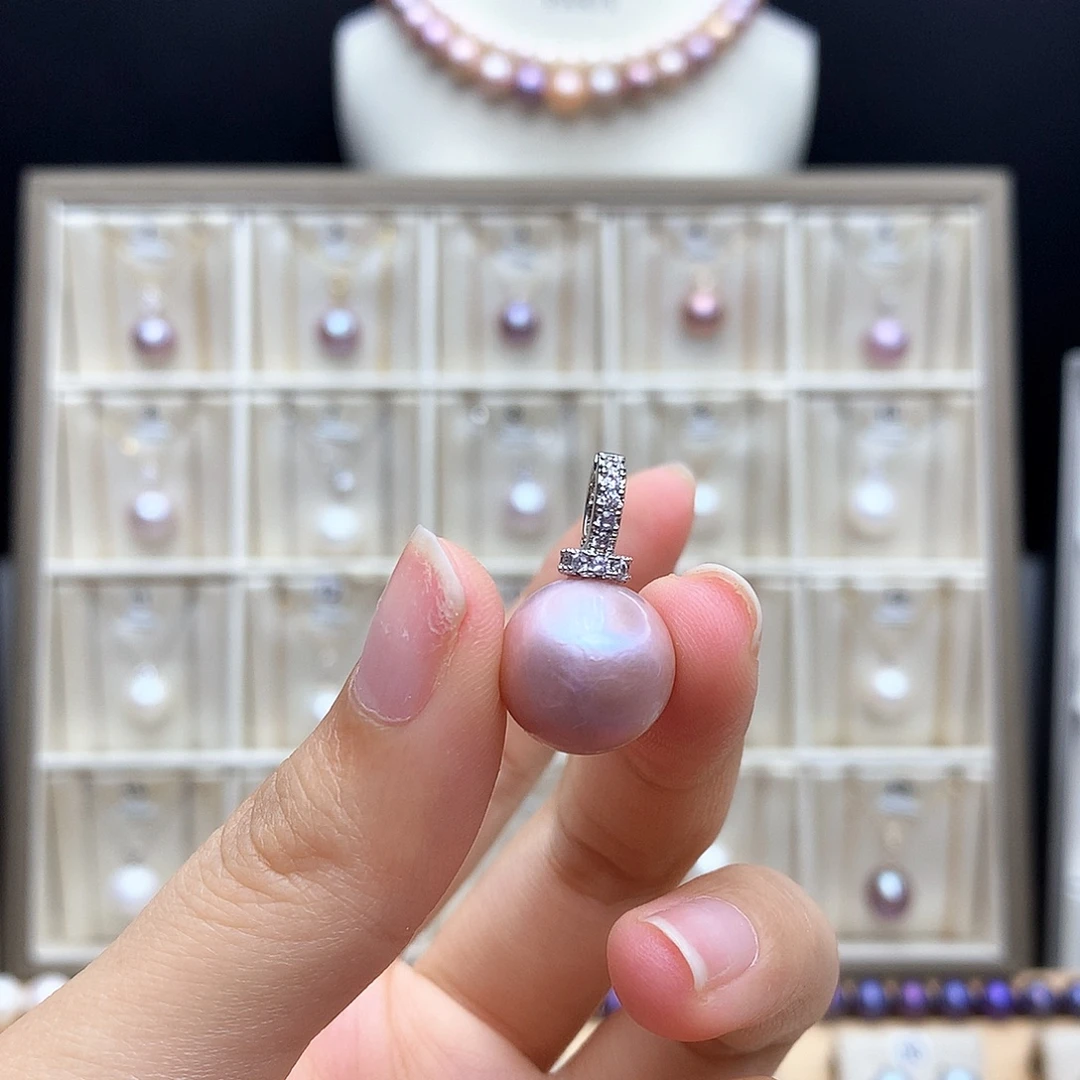 颈饰合金淡水珍珠