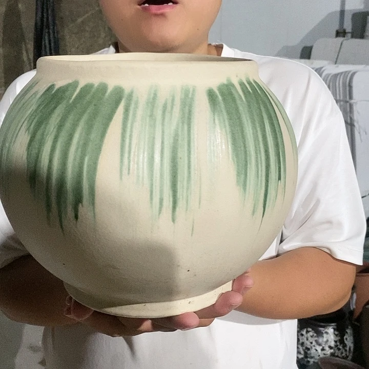 紫砂花盆口18高21福利