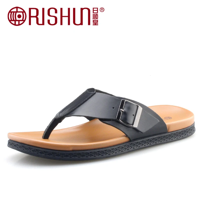 日顺皇夏季时尚简约人字拖防滑夹脚沙滩难凉拖男士外穿平底凉拖鞋