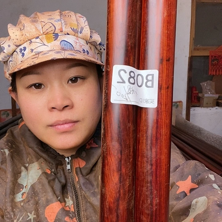 风车木（黑檀木）老****品紫檀武术棍健身棍