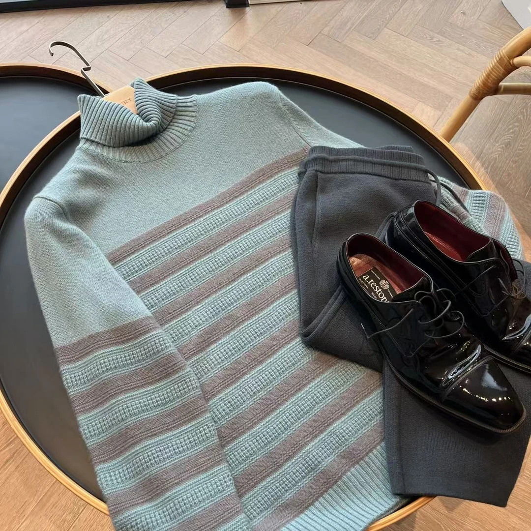 Gaishery【小一冬季新款25F/W】意大利设计师款男士高翻领100山羊绒