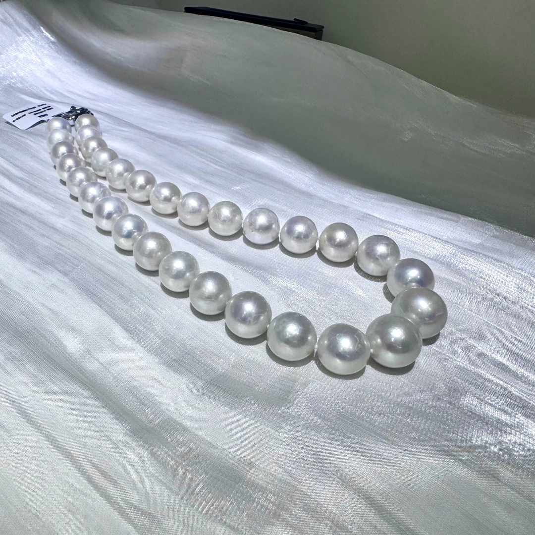 mmmm/金魅【大女主】淡水白色有核12-16mm珍珠项链