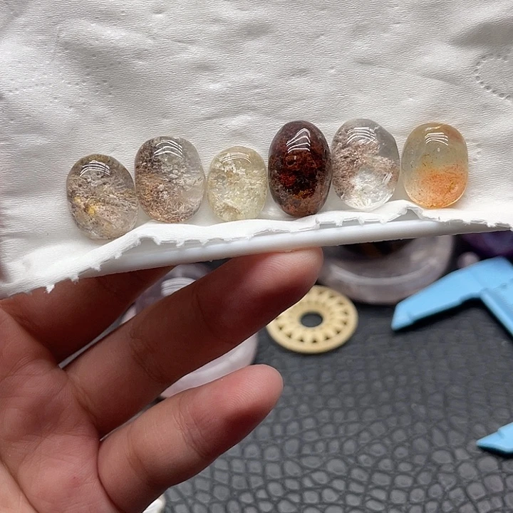 蛋***宝水晶珠宝半成品未镶嵌74