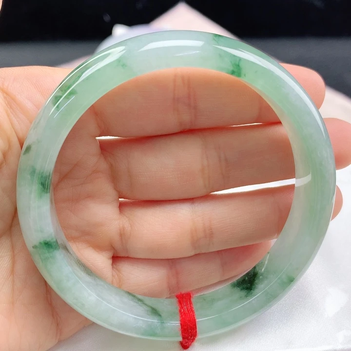 翡翠手镯未镶嵌冰飘花61