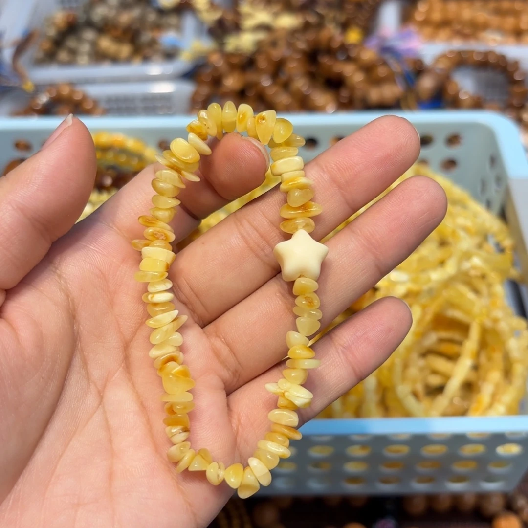 白玉菩提吊坠随形孤品