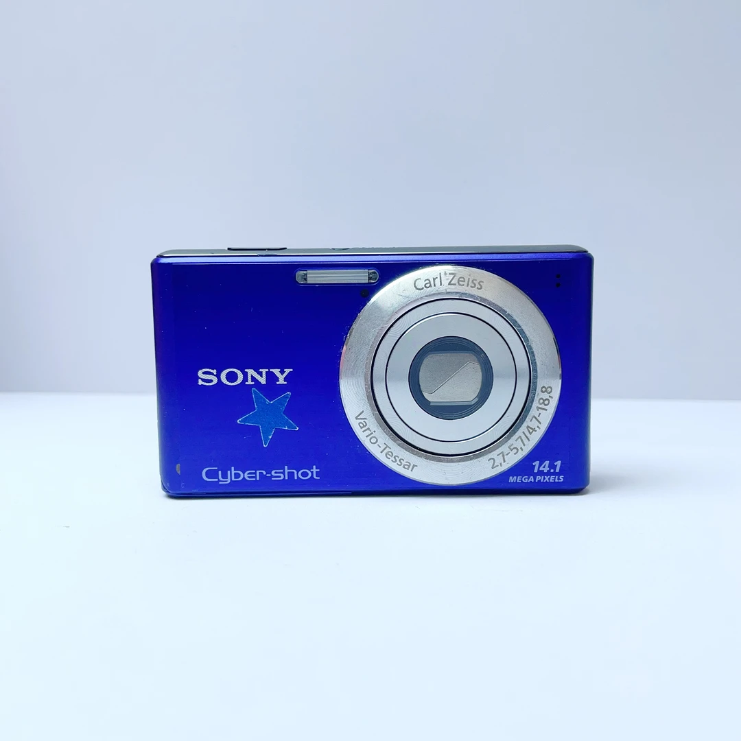 9新 Sony/索尼 w530蓝色人白景浓1410万像素3倍光变ccd数码相机