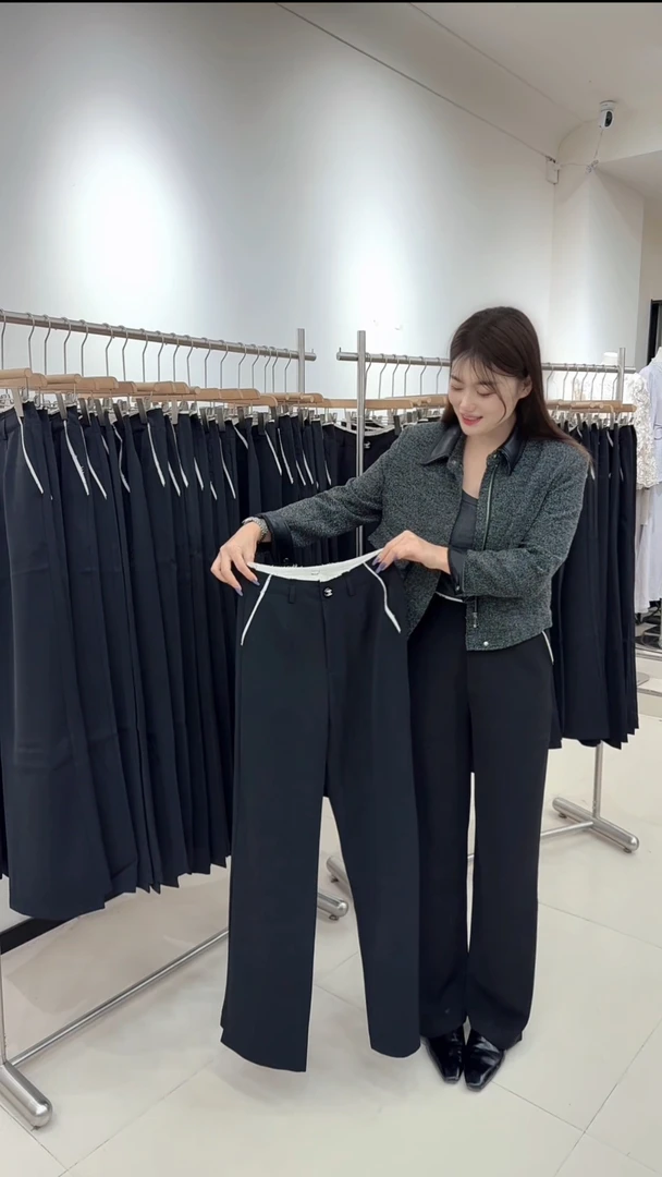 七月女装 新款春夏款 百搭西装裤