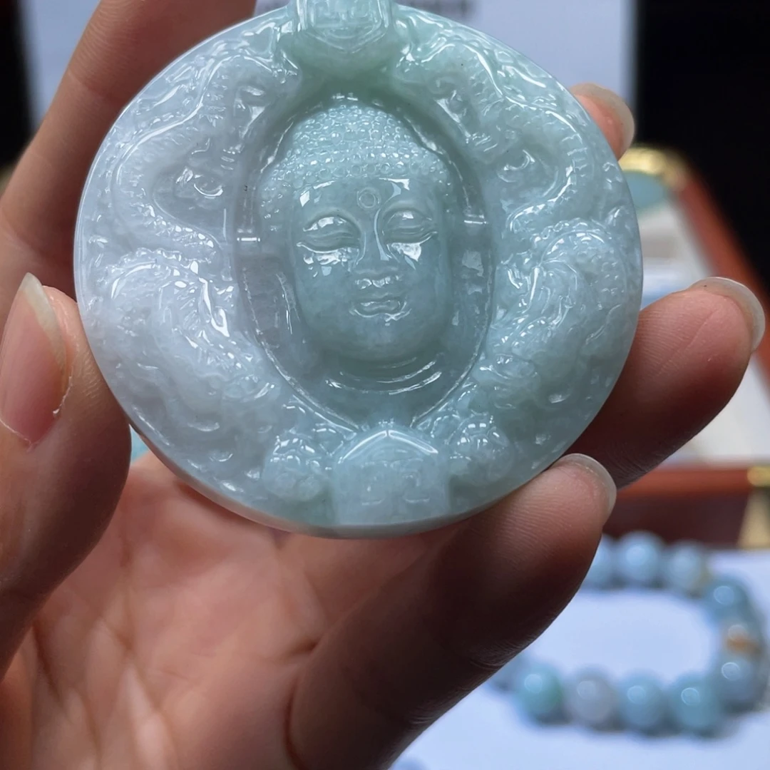 翡翠未镶嵌颈饰翡翠9