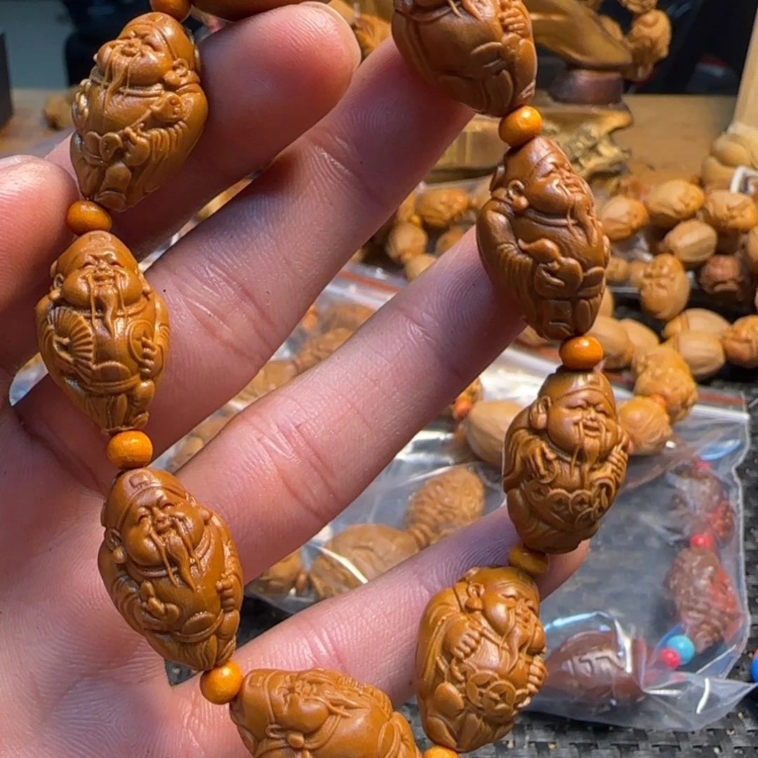 橄榄核手串/手链元甲财神